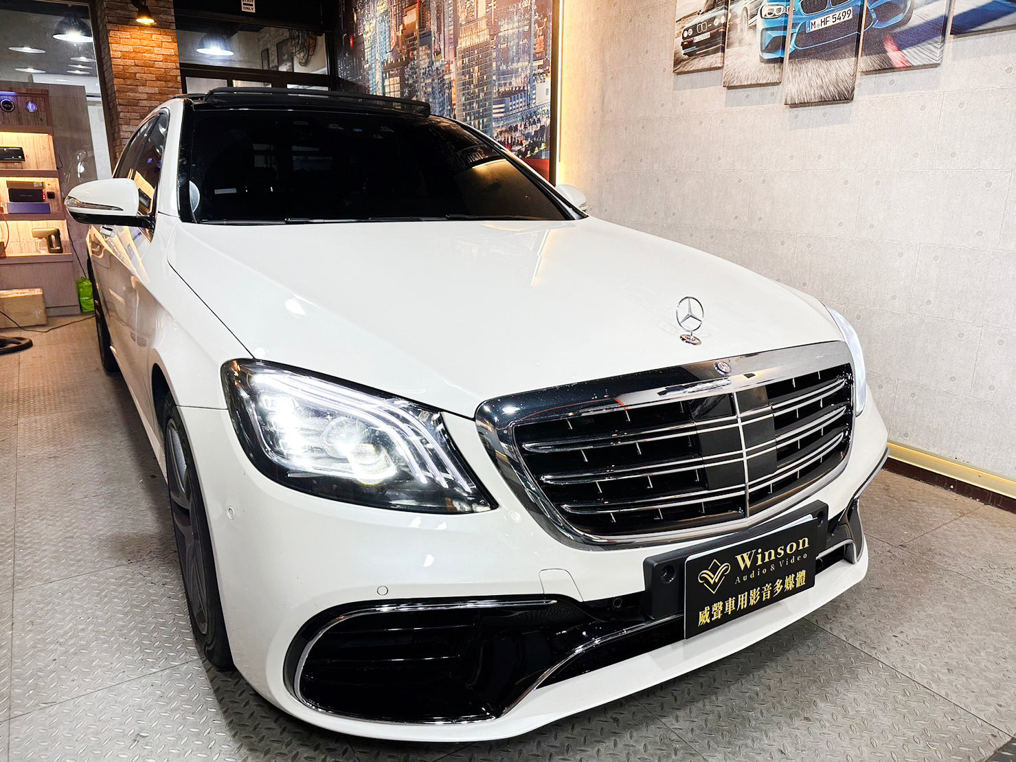 【Winson威聲】BENZ S-Class W222 升級 安卓機/盲點偵測系統-Upgrade Android Car Head Uni ...