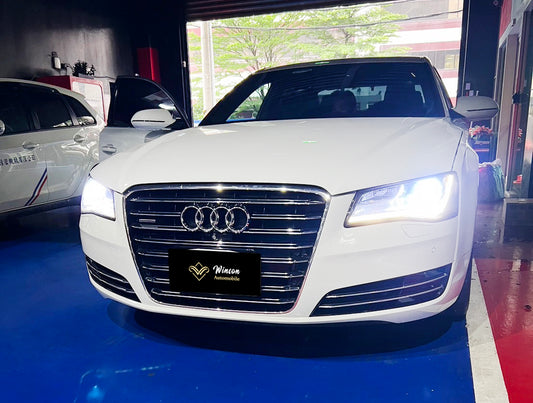 【Winson威聲】Audi A8 升級 安卓機/前後行車記錄器-Upgrade Android Car Head Unit / Front And Rear Dashboard Camera